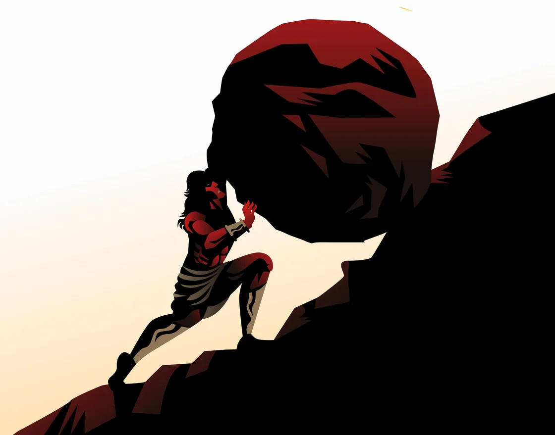 ‘The image is bleak but, Camus insists, Sisyphus is not defeated. By recognising the absurdity of it all and continuing anyway, he asserts his freedom. Meaning is not handed down from the universe; it emerges through rebellion, persistence, and conscious engagement with life’