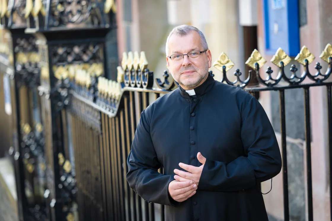 After stints in Jersey and the Isle of Wight, ‘some priests have already named me “Islander”,’ said Father Marcin.