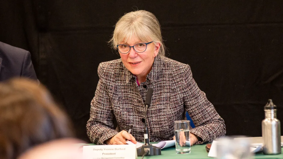 President of the Scrutiny Management Committee Deputy Yvonne Burford. (Picture by Sophie Rabey, 33405335)