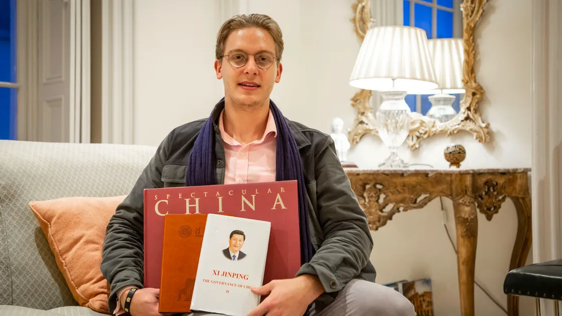 Alex Finer, who is studying at Exeter University, was in China as part of his studies, but left the country on 11 January so is outside the incubation period for the coronavirus. (Picture by Sophie Rabey, 27073296)