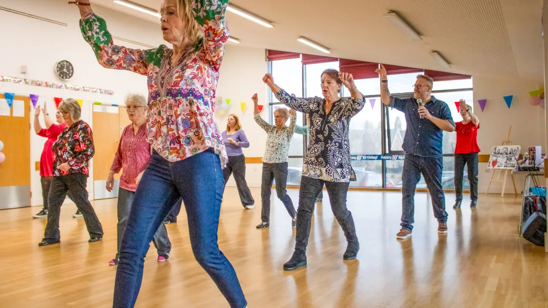 Donkey Line dancers celebrated its 10th anniversary with guest caller Jamie Barnfield