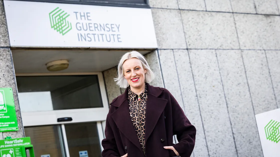 Business journalist and broadcaster Steph McGovern met students at The Guernsey Institute during a visit to the island this week