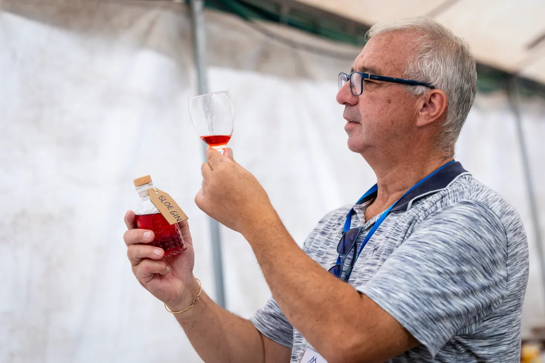 Martyn Guille was judging the spirits.