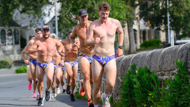 Budgy up... Islanders strip down for new charity run