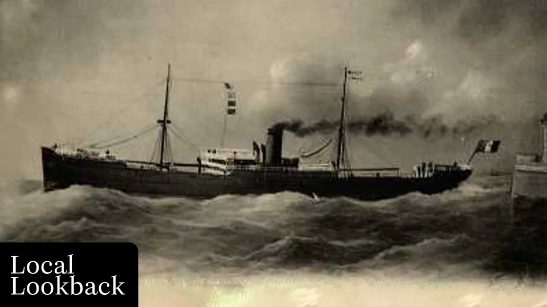 A postcard image of the St Malo lost within sight of land in 1915