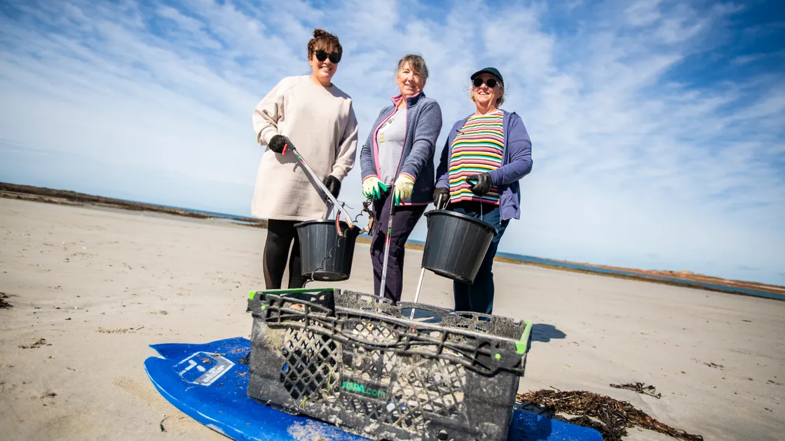 A humpback whale of marine litter fouling our seas every year