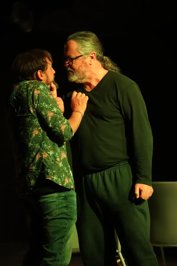 Simon De La Rue, right, as Matt and Dave Hyett as Jay