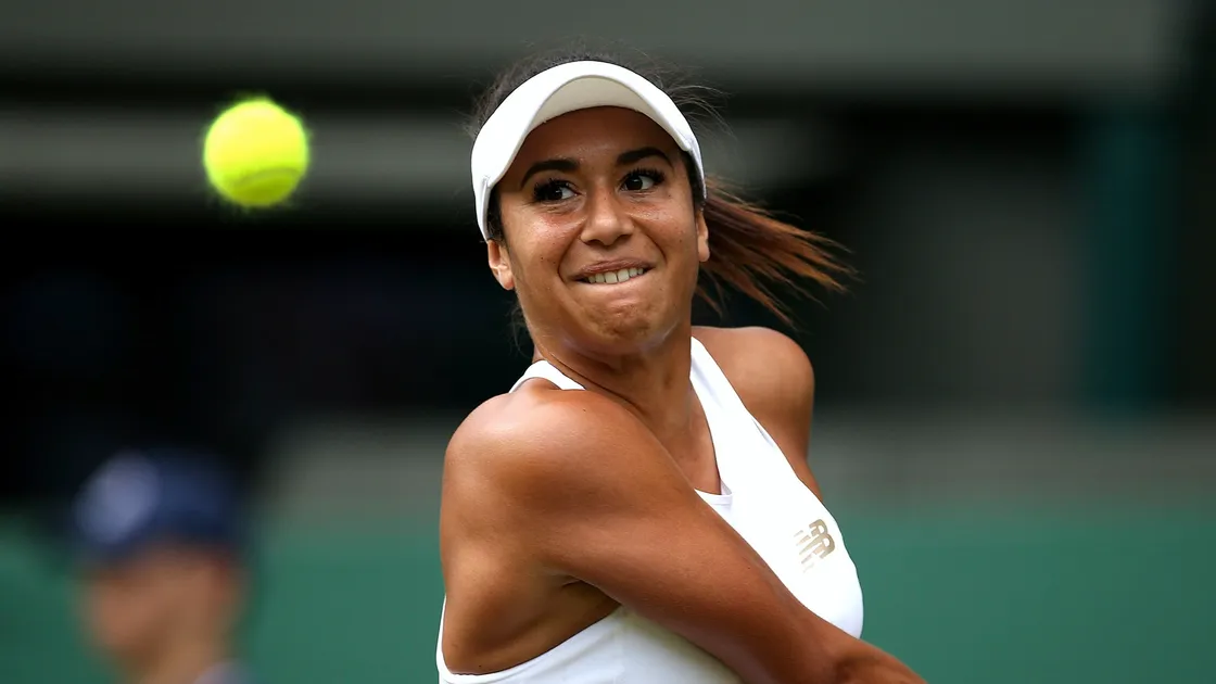 Heather Watson fought hard in the first set and had four set points, but eventually succumbed to Johanna Konta. (Steven Paston/PA, 28644133)