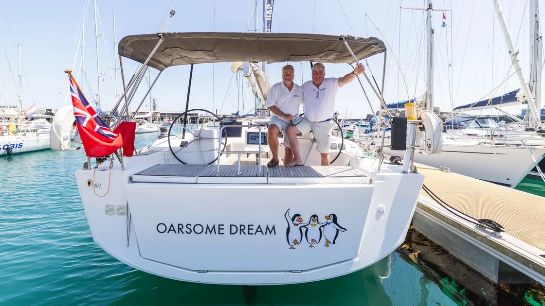 Sail2Help, a programme established to raise awareness of mental health issues in young people, was in the island at the weekend and will be back at the end of the month, working with local communities. Craig Ballantyne, left, and Tim Davies are pictured.