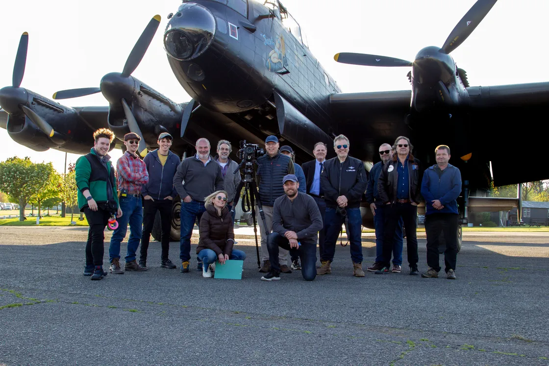 The film crew were able to use NX611 – Just Jane – based at East Kirkby – for static shots. (Picture by Andy Jones)