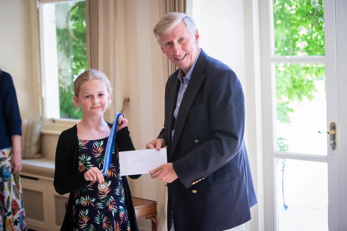 Picture By Peter Frankland. 29-06-20 Heritage 75 school poetry competition awards presentation at Government House. Zoe Collins. (28413315)