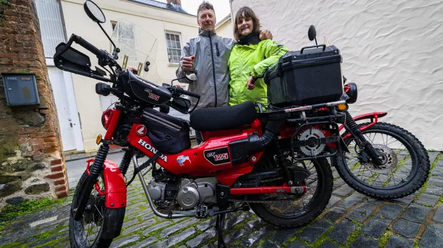 New Zealand couple stop off during world-wide biking tour