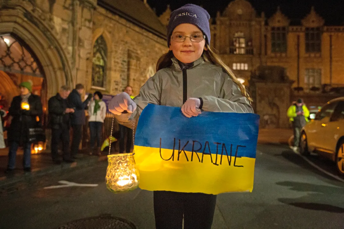 Jessica Ozanne, 8, showed her support. (30547451)