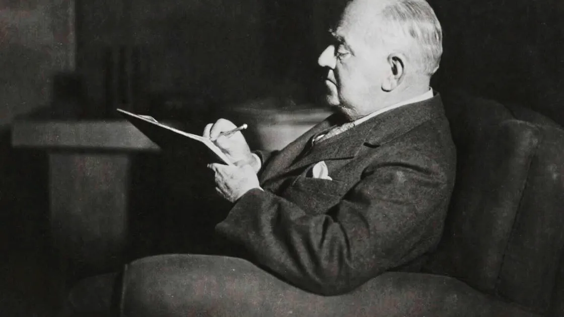 A 1929 print of Oppenheim that is kept in the National Portrait Gallery