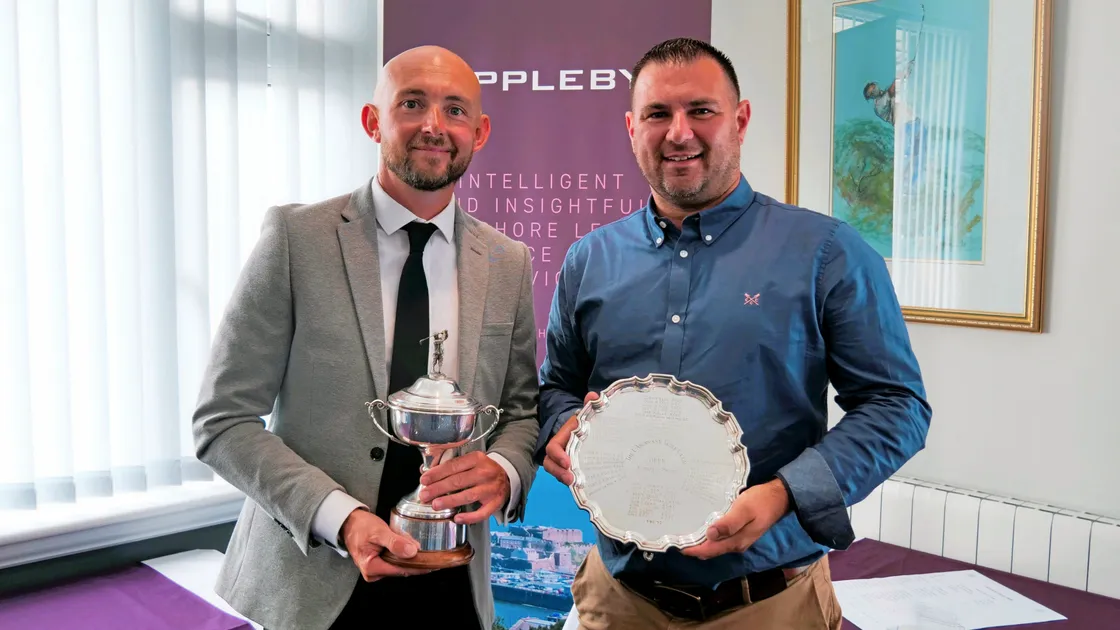  Winner James Williams, left, and Scratch Salver winner Jamie Blondel.