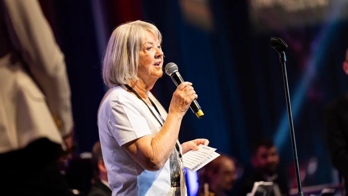 Specsavers Liberation Tea Dance organiser Dame Mary Perkins. 		 (34744544)
