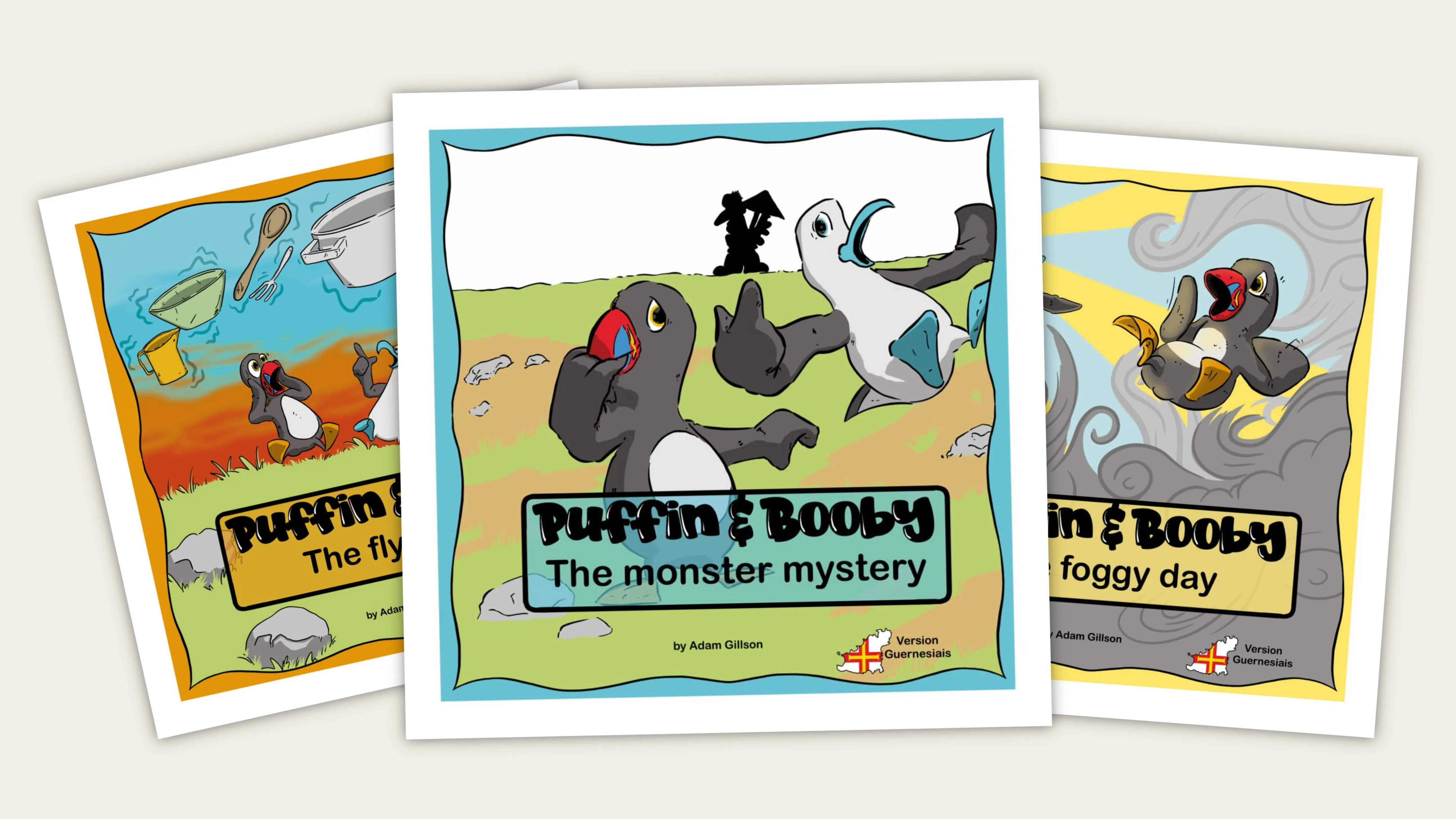 Puffin and Booby in new Guernesiais book series