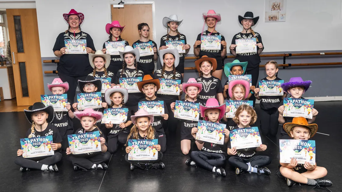 Each dancer had customised their outfit with a cowboy hat, with a range of colours and finishes on show
