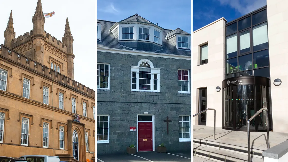 Left to right: Elizabeth, Blanchelande and The Ladies’ colleges.