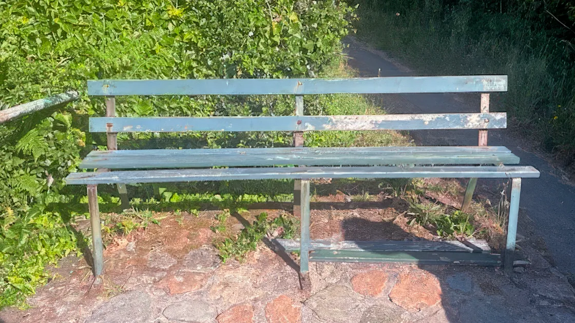 A bench on the south coast
