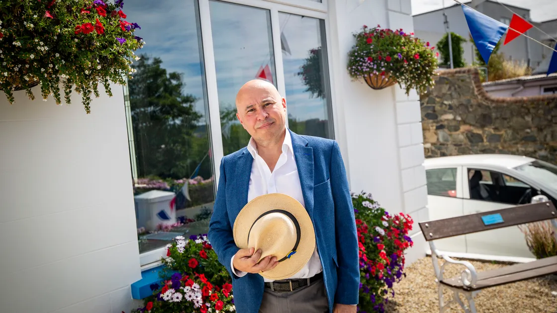 Deputy Carl Meerveld was at the St Sampson’s Douzaine drop-in on Saturday regarding the proposed Pointues Rocques development. (Picture by Sophie Rabey, 31066648)