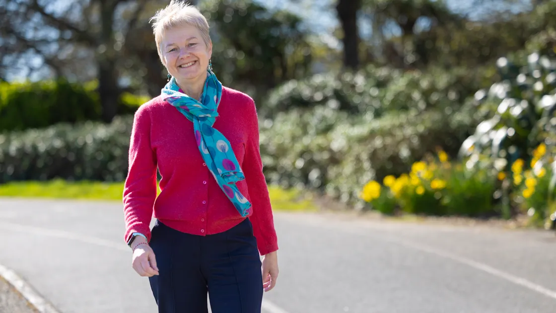 Jo Walker had kidney failure but has had a transplant and is now leading a normal life