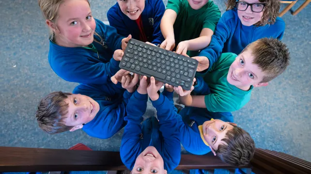 Castel Primary top of global touch-typing competition