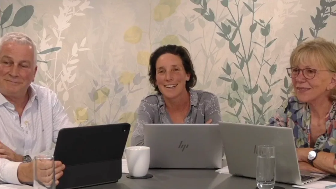 Left to right: Policy & Resources Committee members Deputies Andy Niles, Lindsay de Sausmarez and Yvonne Burford speaking on a livestreamed video Q&A event on the States of Guernsey’s Facebook page on Sunday. (34796025)