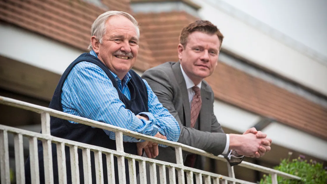 Pic by Adrian Miller 21-01-19             .St Pierre Park Hotel.Interview with Professor David Nutt about mental health / depression..L>R Prof Nutt and David Adams CEO Ranvier Health and designer of MATT. (23670788)