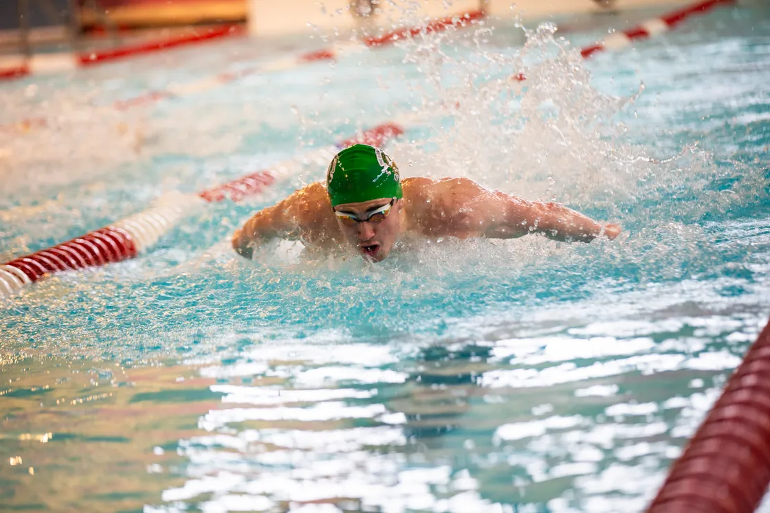 Ronny Hallett in action at the GASA 50m Sprint Gala last year. (Picture by Sophie Rabey, 34053955)