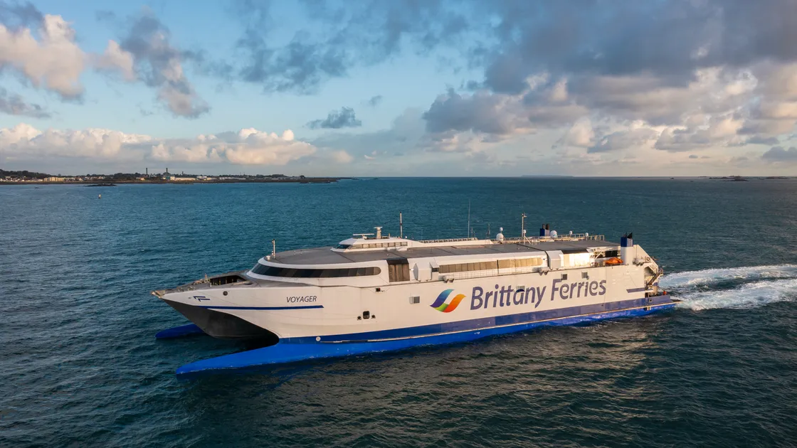 A problem with the Brittany Ferries fast ferry Voyager emerged on Sunday