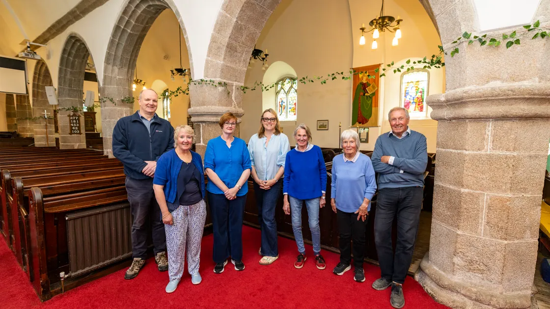 St Saviour’s Church volunteers. Left to right: Fergus Dunlop, Julie Bulpitt, Jo Lenfestey, Clare Glynn-Riley, Diana Arundale, Helen Bradshaw and Roger Arundale.  (34778949)