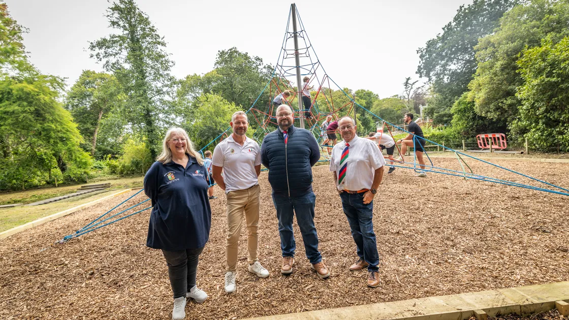 The Spider’s Web has been opened at Saumarez Park after being out of action for a long time. This was possible through the work of the Guernsey Wooden Spoon, members, left to right, Karen Solway, Martyn Renouf, Kyle Wood and Peter Le Masurier.