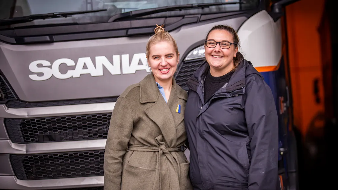 Natalia Silvester, left, with Liz Charlton. (Picture by Sophie Rabey, 32119425)