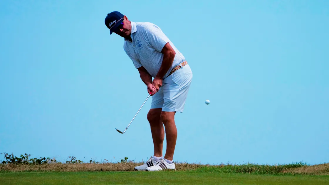 Neil Tanguy won his singles match for the Guernsey seniors team.