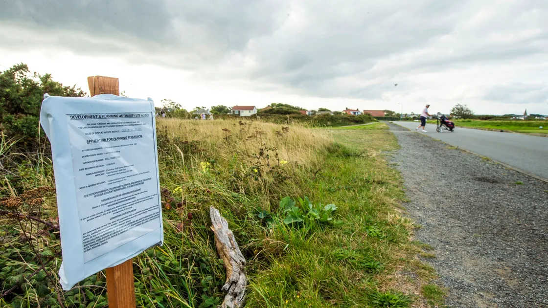 Picture by Sophie Rabey.  11-09-20.  The Golf Clubs at L'ancresse have put in a planning application for toilets to be built on L'ancresse Common along Les Clotures Road.. (28677115)