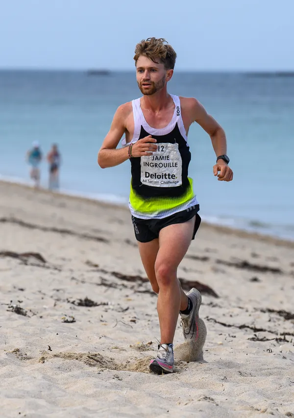 Jamie Ingrouille won the Herm challenge on Saturday.