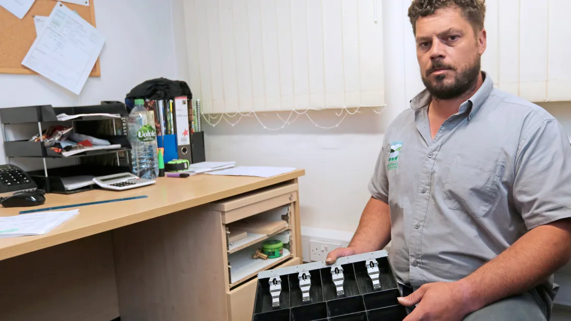 Jerry Gallienne is the managing director of Guernsey Gardens in La Ramee where the office was broken into and £180 in cash taken. (Picture by Adrian Miller, 21471413)