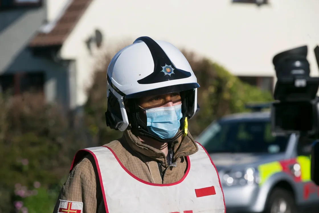 Guernsey Fire and Rescue Service watch commander Tom Chapman said the fire could have done a lot more damage, had it not been for the light winds. (Picture by Adrian Miller, 29286897)