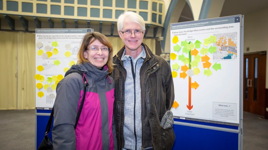 Among those at yesterday’s drop-in were was Nina and Philip Elliott, whose house overlooks the site. They would like it turned into a park as it has become a haven for wildlife. (Pictures by Sophie Rabey, 26911891)