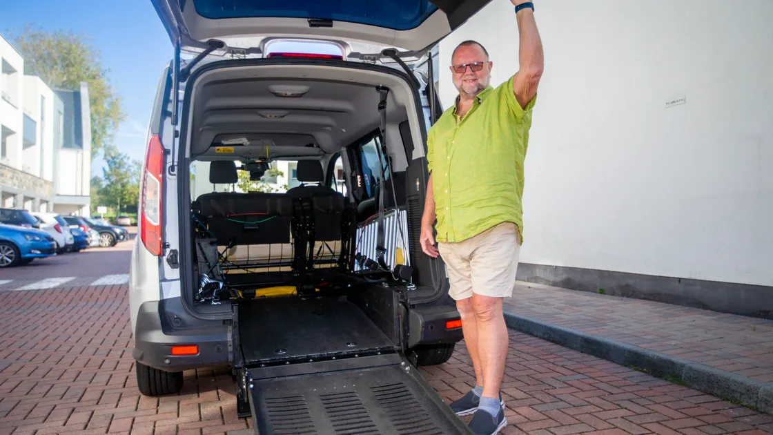Pete Leigh has provided a taxi service exclusively for wheelchair users since he got his plate in 2019, but his is one of only three vehicles to provide such a service. (Picture by Luke Le Prevost, 31359540)