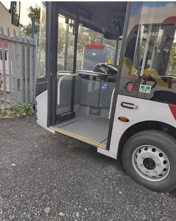 Children are reported to have been entering one of the buses after the door was left open.