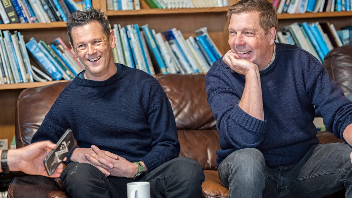 Two decades of wardening between them – Steve Sarre (left) and Richard Curtis