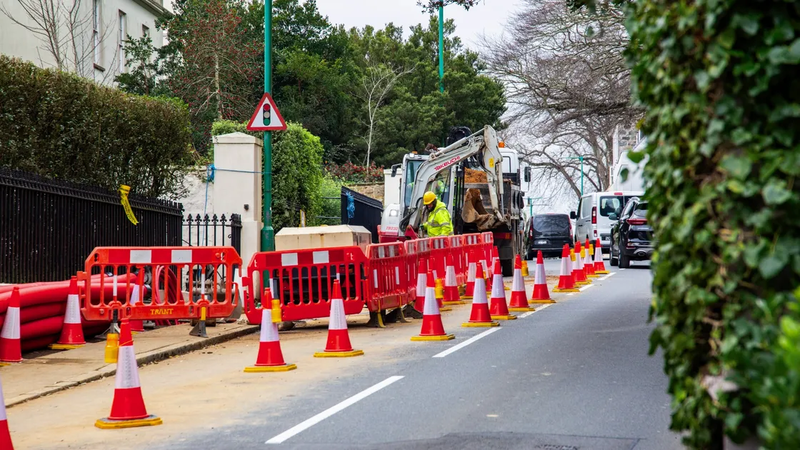 The Grange is due to remain one-way going up until the start of the March. (Picture by Sophie Rabey, 32901787)