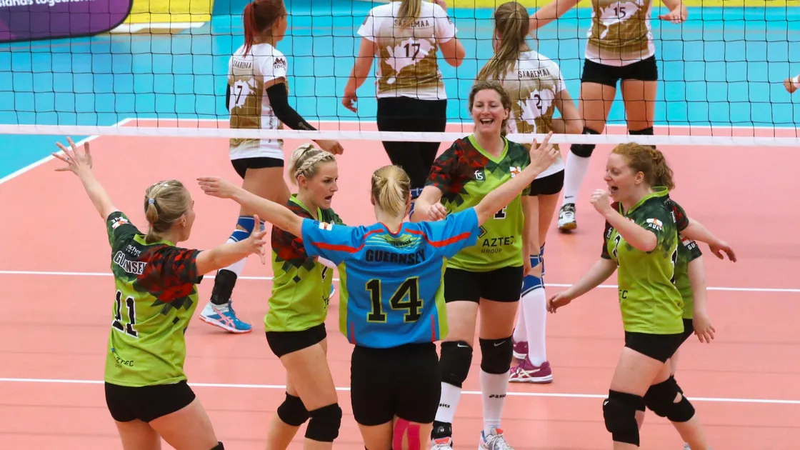 Guernsey women playing against Saaremaa in the Gotland 2017 Island Games. (Picture by Adrian Miller, 32837688)