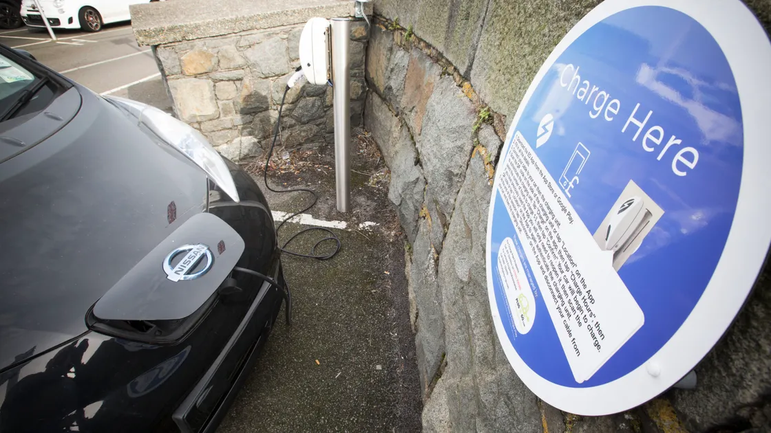 Electric charging point at North Beach.  (33309390)
