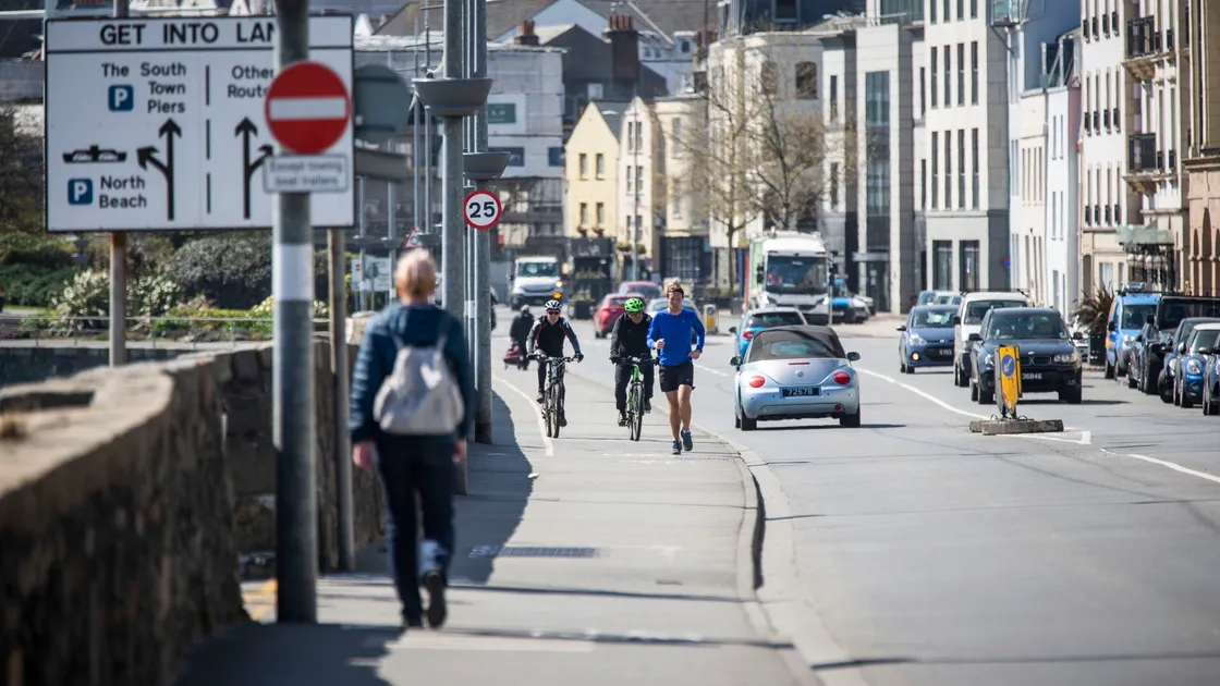 People out exercising have been encouraged to give space to others as footpaths become more crowded during the coronavirus lockdown. (Picture by Sophie Rabey, 27993500)