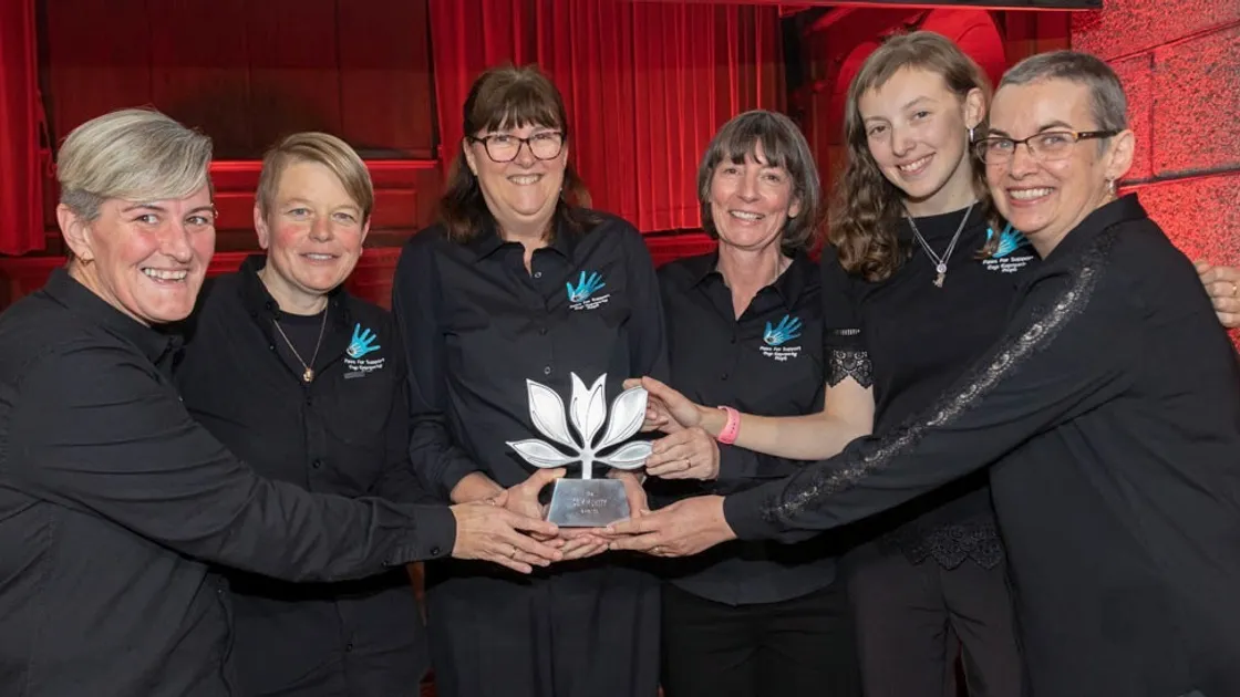 Paws For Support, which uses highly trained dogs to improve people’s lives, was named Charity of the Year in the 2019 awards.