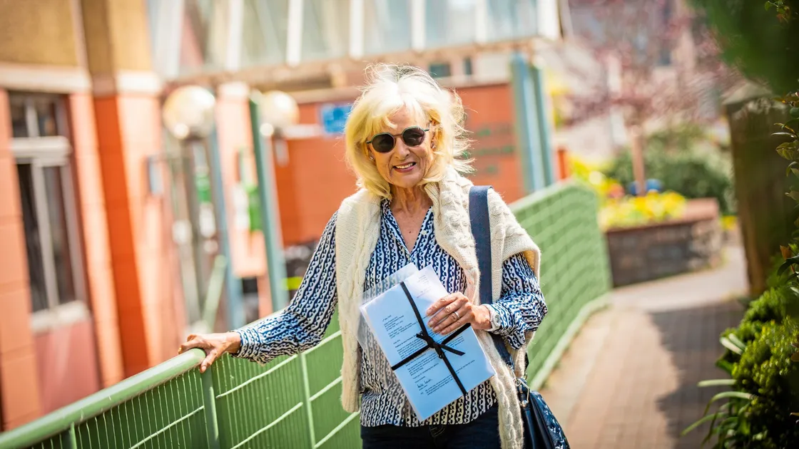 Andrea Lewis, the organiser of a petition in support of the Fermain Beach Cafe tenant, has accepted an apology for the way she was treated when she handed it over at Frossard House. (Picture by Sophie Rabey, 33220407)