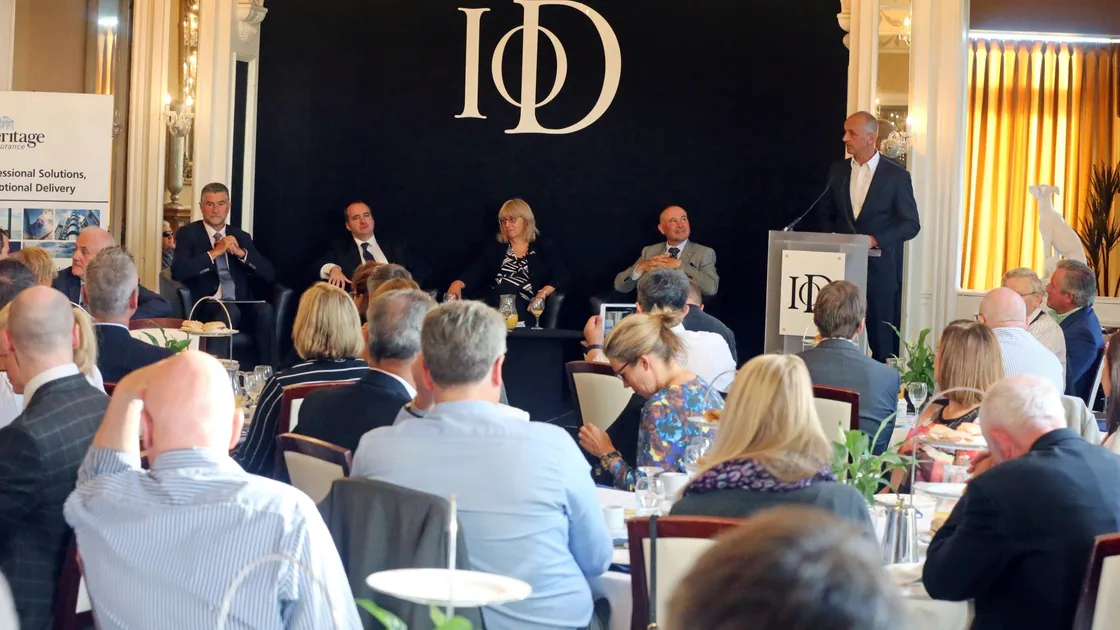 The Guernsey branch of the Institute of Directors hosted yesterday’s sold-out debate on the island-wide voting referendum. (Picture by Steve Sarre, 22533436)